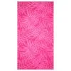 B&M Oversized Jacquard Beach Towel - Pink Tropical