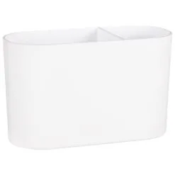 Simply Everyday Matte White Toothbrush Holder