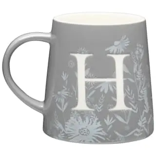 B&M Floral Alphabet Mug (Assorted)