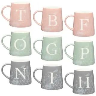 B&M Floral Alphabet Mug (Assorted) - Image 10
