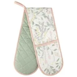 B&M Floral Double Oven Glove