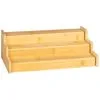 B&M Extendable 2 Tier Bamboo Cupboard Organiser