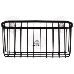 B&M Black Suction Wire Basket