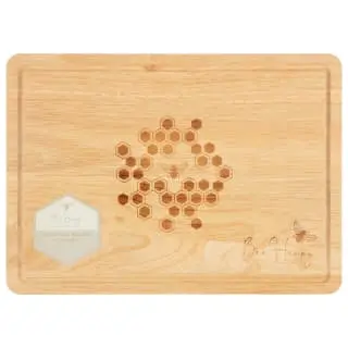 B&M Bee Happy Wooden Chopping Board