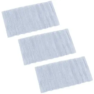 Retreat Knitted Face Cloths 3pk - Light Blue - Image 2