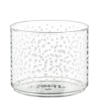 B&M Printed Glass Stackable Storage Jars 3pc - White - Image 3